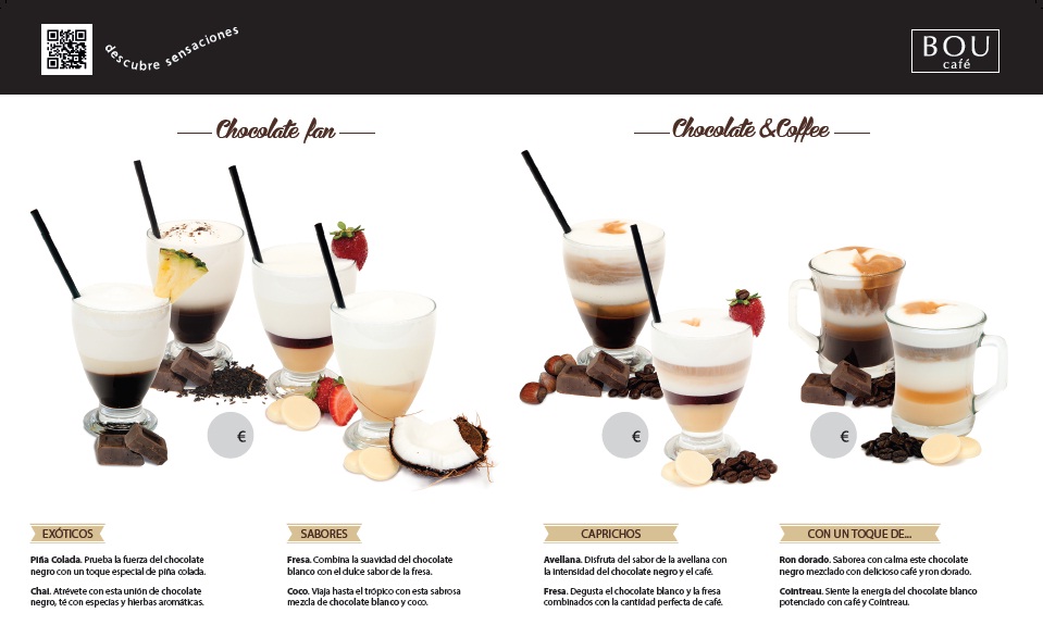 Carta de Invierno para los fans del café y del chocolate