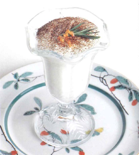 Espuma de limón con aroma de café