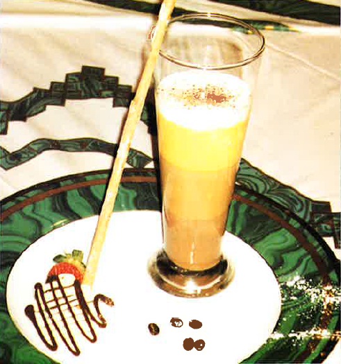 Espumoso de café con chocolate y brandy