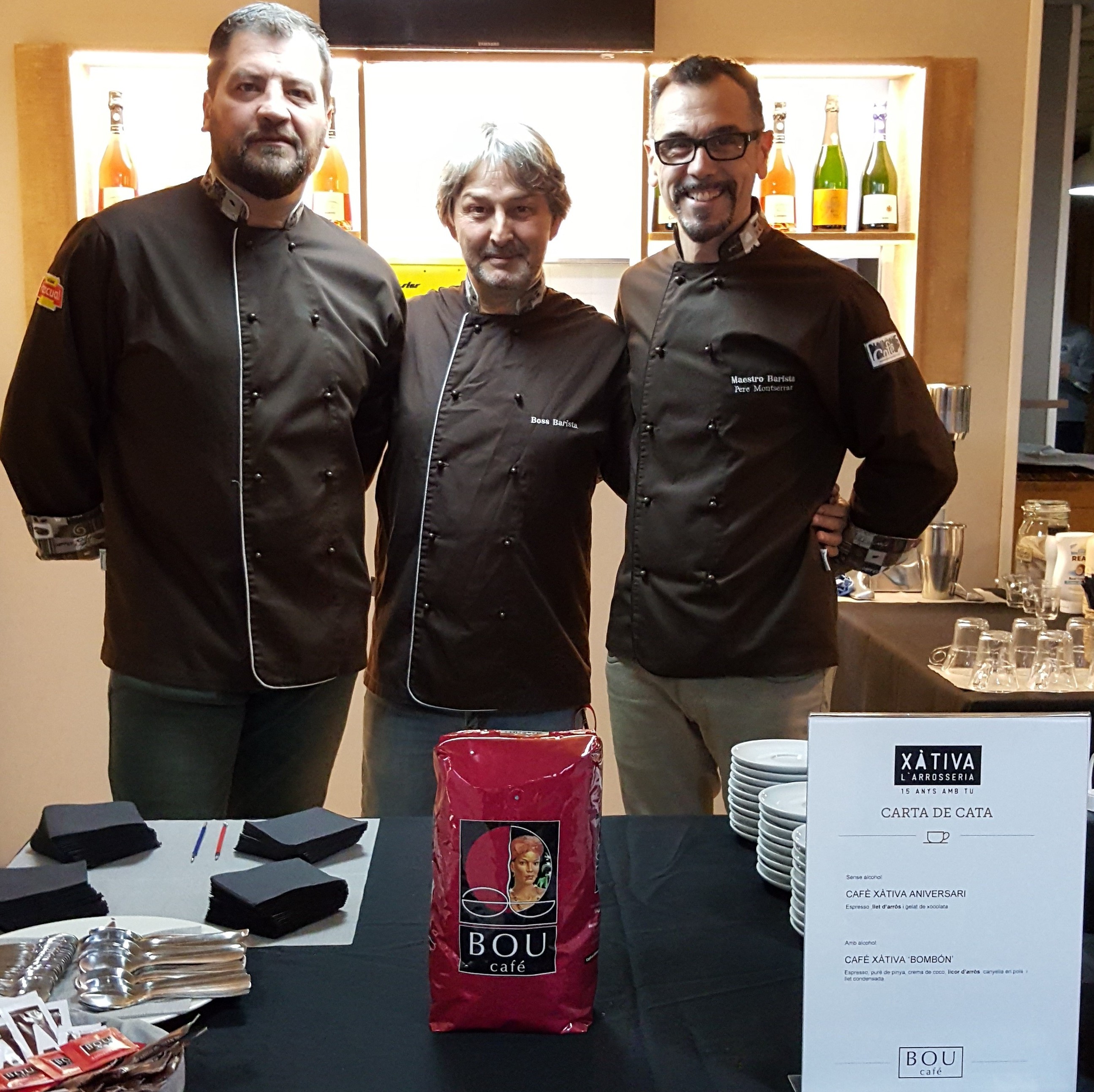 BOU café en el XV aniversario de L’ARROSSERIA XÀTIVA
